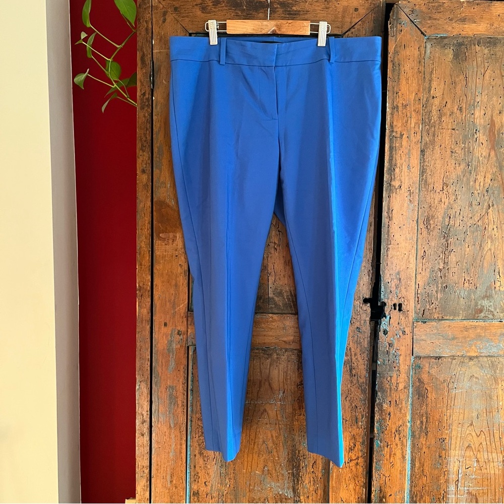 Ann Taylor Blue Cropped Trousers